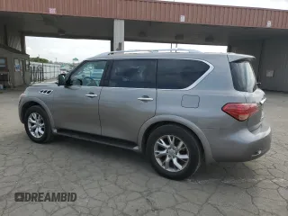 2013 Infiniti QX56 with VIN JN8AZ2NE4D9041702, listed as a Copart auction lot 73759374 with 127,514 mi miles and Salvage Title. Bid and sale history available at carsss.com. Image 2.