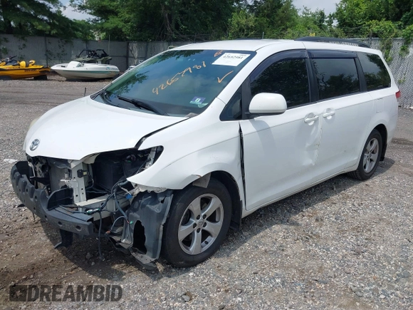 2013 Toyota Sienna LE AAS with VIN 5TDKK3DC6DS351233, listed as a IAAI auction lot 42652981 with 385,791 mi miles and . Bid and sale history available at DreamBid. Image 18.