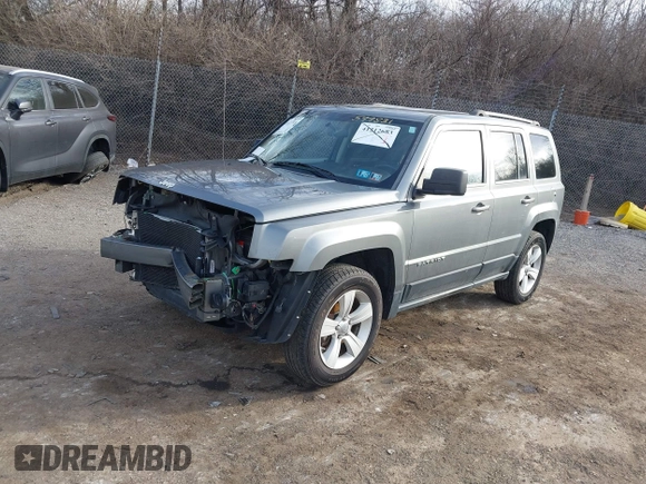2012 Jeep Patriot Latitude with VIN 1C4NJRFB3CD599831, listed as a IAAI auction lot 41627914 with 135,534 mi miles and . Bid and sale history available at carsss.com. Image 2.