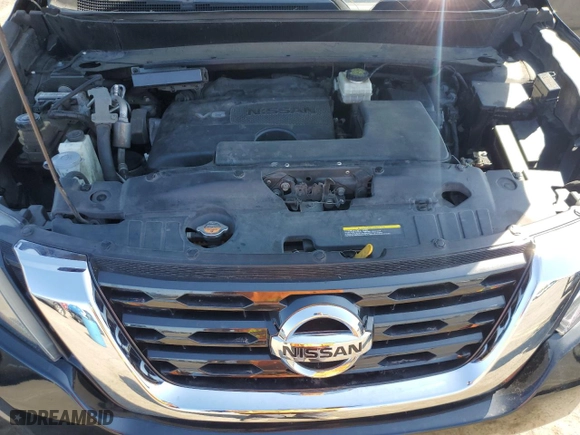 2017 Nissan Pathfinder S with VIN 5N1DR2MM2HC654276, listed as a Copart auction lot 53468035 with 129,159 mi miles and Salvage Title. Bid and sale history available at carsss.com. Image 12.