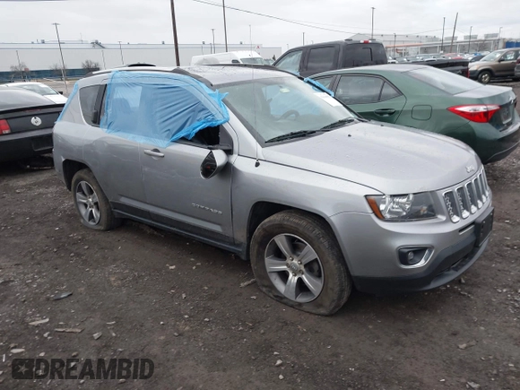 2017 Jeep Compass High Altitude with VIN 1C4NJDEB8HD100971, listed as a IAAI auction lot 42044082 with 94,486 mi miles. Bid and sale history available at carsss.com. Image 1.