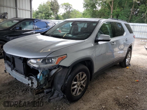 2019 Chevrolet Traverse LT Cloth with VIN 1GNERGKW3KJ269071, listed as a Copart auction lot 61063245 with 155,058 mi miles and Salvage title. Bid and sale history available at DreamBid. Image 1.