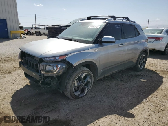 2024 Hyundai Venue SEL with VIN KMHRC8A38RU323364, listed as a Copart auction lot 51352145 with 22,512 mi miles and Salvage Title. Bid and sale history available at DreamBid. Image 1.