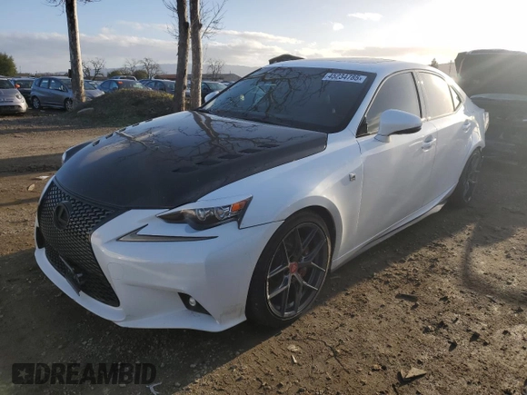 2014 Lexus IS 350 z VIN JTHCE1D27E5004412, wystawiony jako Copart lot #45234785 z przebiegiem 116 144 mil mil oraz Szkoda całkowita • Salvage title. Historia ofert i sprzedaży dostępna na DreamBid. Obrazek 1.