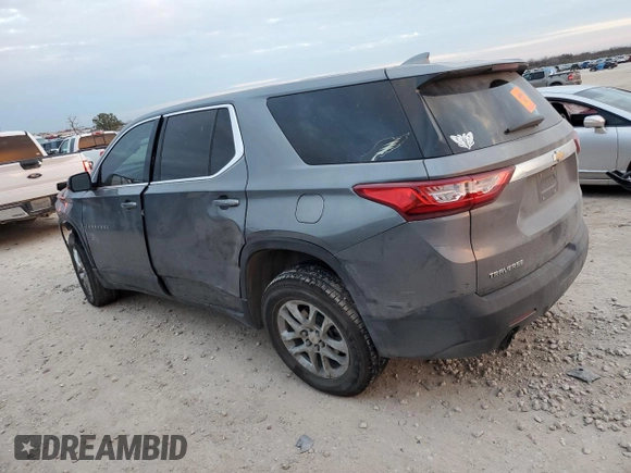 2020 Chevrolet Traverse LS with VIN 1GNERFKW2LJ145630, listed as a Copart auction lot 46484255 with 101,966 mi miles and Salvage Title. Bid and sale history available at carsss.com. Image 2.
