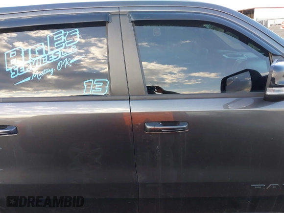 2022 Ram 1500 Big Horn with VIN 1C6SRFFT9NN388463, listed as a IAAI auction lot 41092683 with 225,407 mi miles and . Bid and sale history available at DreamBid. Image 13.