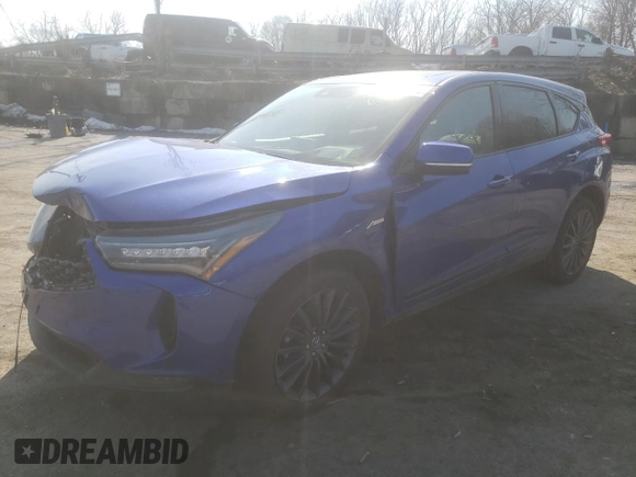 2022 Acura RDX PMC Edition with VIN 5J8TC2H86NL007987, listed as a Copart auction lot 44379844 with 0 mi miles. Bid and sale history available at carsss.com. Image 1.