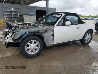 1991 Mazda MX-5 Miata Special Edition z VIN JM1NA3514M1215533, wystawiony jako Copart lot #59931675 z przebiegiem 75 543 mil mil oraz Szkoda całkowita • Salvage title. Historia ofert i sprzedaży dostępna na DreamBid. Obrazek 1.
