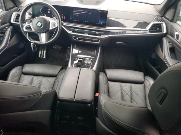 2024 BMW X5 sDrive40i with VIN 5UX13EU07R9U04052, listed as a Copart auction lot 44215095 with 22,655 mi miles and Salvage Title. Bid and sale history available at carsss.com. Image 8.