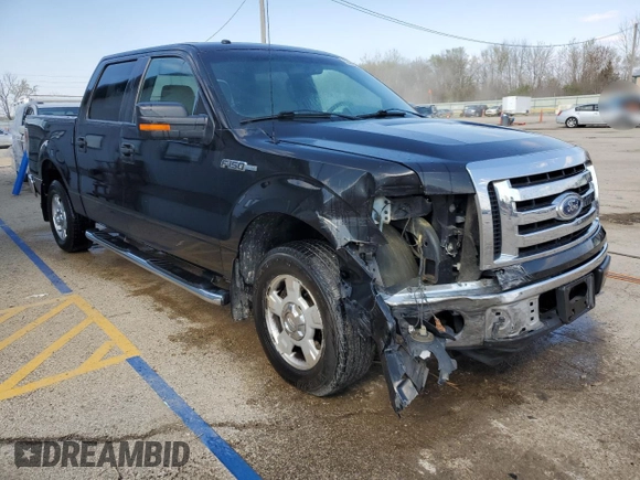 2010 Ford F-150 XL with VIN 1FTEW1C81AFD75177, listed as a Copart auction lot 52542515 with 165,694 mi miles and Salvage Title. Bid and sale history available at carsss.com. Image 4.