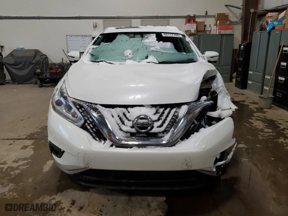 2016 Nissan Murano S with VIN 5N1AZ2MH4GN133309, listed as a Copart auction lot 42117705 with 164,386 mi miles and Salvage Title. Bid and sale history available at carsss.com. Image 5.