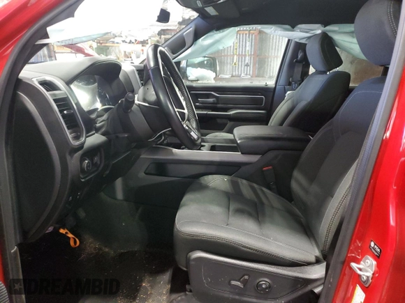 2021 Ram 1500 Big Horn with VIN 1C6SRFBT1MN798825, listed as a Copart auction lot 43116495 with 25,635 mi miles and Salvage Title. Bid and sale history available at carsss.com. Image 7.