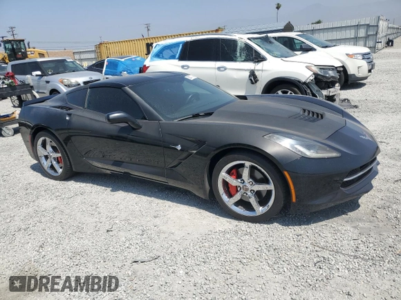 2014 Chevrolet Corvette 1LT with VIN 1G1YB2D74E5115073, listed as a Copart auction lot 58377745 with Not provided miles and Clean title. Bid and sale history available at DreamBid. Image 4.