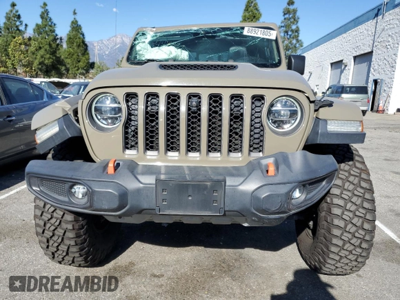 2020 Jeep Gladiator Mojave z VIN 1C6JJTEG9LL208784, wystawiony jako Copart lot #88921805 z przebiegiem 50 202 mil mil oraz Szkoda całkowita • Salvage title. Historia ofert i sprzedaży dostępna na DreamBid. Obrazek 5.
