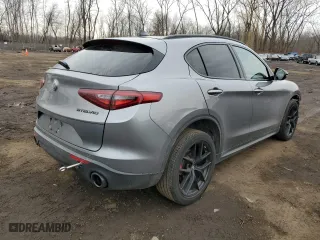 2020 Alfa Romeo Stelvio Sport with VIN ZASPAKAN6L7C95545, listed as a Copart auction lot 47619605 with 37,014 mi miles and Salvage Title. Bid and sale history available at carsss.com. Image 3.