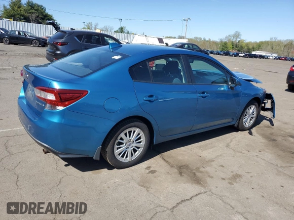 2018 Subaru Impreza Premium with VIN 4S3GKAD63J3605854, listed as a Copart auction lot 54986795 with 59,119 mi miles and Salvage title. Bid and sale history available at DreamBid. Image 3.