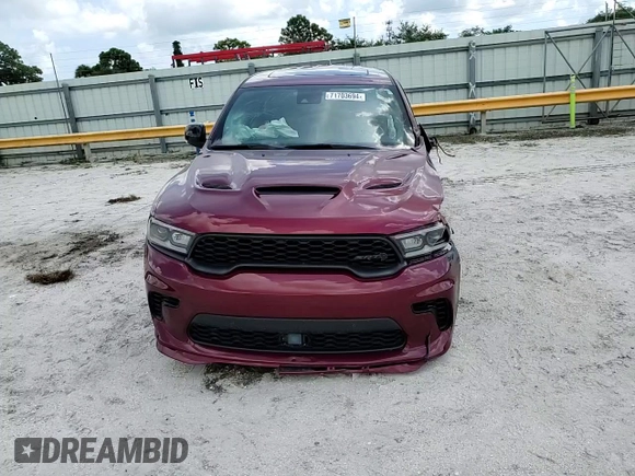 2023 Dodge Durango SRT Hellcat Premium with VIN 1C4SDJH93PC576695, listed as a Copart auction lot 71703694 with 7,249 mi miles and Salvage Title. Bid and sale history available at DreamBid. Image 21.