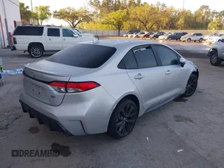 2023 Toyota Corolla SE with VIN 5YFS4MCE6PP158287, listed as a IAAI auction lot 41795751 with 37,293 mi miles. Bid and sale history available at carsss.com. Image 4.