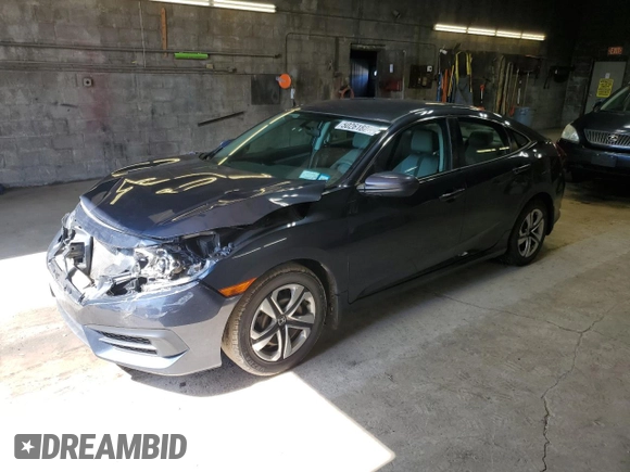 2017 Honda Civic Sedan LX with VIN 2HGFC2F5XHH511224, listed as a Copart auction lot 50261825 with 43,907 mi miles and Salvage Title. Bid and sale history available at carsss.com. Image 1.