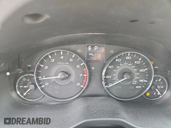 2012 Subaru Outback 2.5i with VIN 4S4BRCAC7C3224311, listed as a Copart auction lot 62985925 with 142,030 mi miles and Salvage title. Bid and sale history available at DreamBid. Image 9.