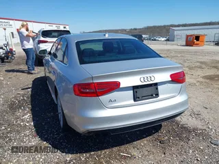 2014 Audi A4 Premium Plus with VIN WAUEFAFL1EN024178, listed as a IAAI auction lot 41744161 with 49,675 mi miles. Bid and sale history available at carsss.com. Image 3.