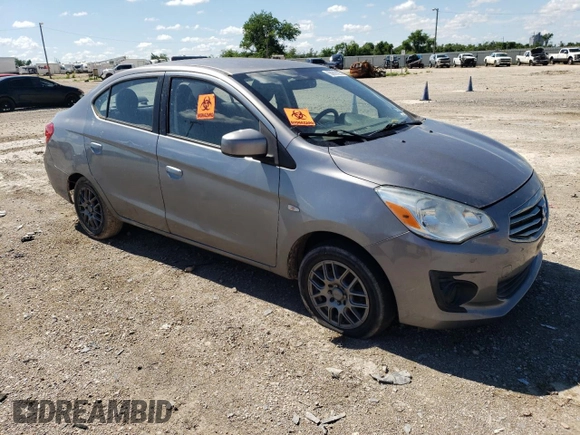 2017 Mitsubishi Mirage ES z VIN ML32F3FJ2HHF06554, wystawiony jako Copart lot #55888225 z przebiegiem 106 931 mil mil oraz Czysty tytuł • Clean title. Historia ofert i sprzedaży dostępna na DreamBid. Obrazek 4.