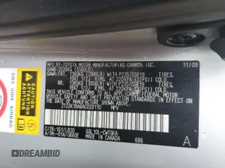 2010 Lexus RX 350 z VIN 2T2ZK1BA6AC020110, wystawiony jako Copart lot #50377505 z przebiegiem 176 067 mil mil oraz Szkoda całkowita • Salvage title. Historia ofert i sprzedaży dostępna na DreamBid. Obrazek 13.