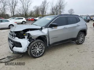 2023 Jeep Compass Limited with VIN 3C4NJDCN3PT508543, listed as a Copart auction lot 81817124 with 14,518 mi miles and Salvage Title. Bid and sale history available at carsss.com. Image 1.