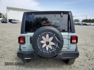 2024 Jeep Wrangler Sport S with VIN 1C4PJXAG2RW335190, listed as a Copart auction lot 51767465 with 2,717 mi miles and Salvage title. Bid and sale history available at DreamBid. Image 6.