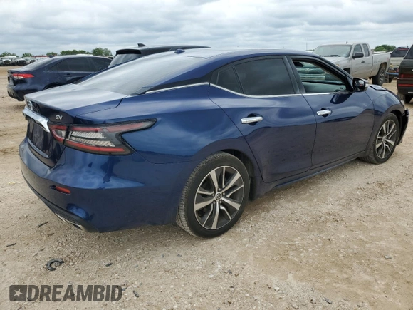 2020 Nissan Maxima SV with VIN 1N4AA6CV5LC360840, listed as a Copart auction lot 53828655 with 48,667 mi miles and Clean Title. Bid and sale history available at carsss.com. Image 3.