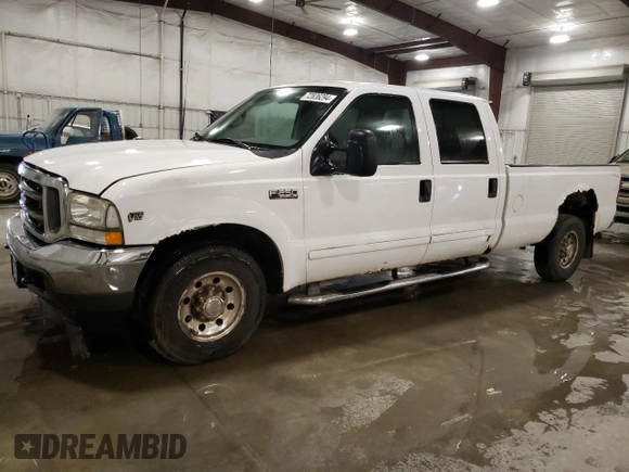 2002 Ford F-250 XL with VIN 1FTNW20S22EB89080, listed as a Copart auction lot 72836294 with 161,573 mi miles and Non Repairable. Bid and sale history available at DreamBid. Image 1.