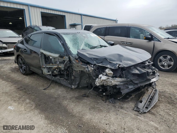 2024 Acura Integra w/A-Spec Package with VIN 19UDE4H34RA013657, listed as a Copart auction lot 73569874 with 24,779 mi miles and Salvage Title. Bid and sale history available at carsss.com. Image 4.