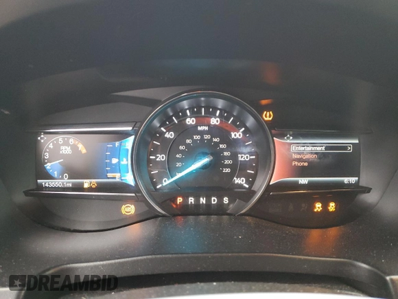 2016 Ford Explorer Limited with VIN 1FM5K7F83GGA79117, listed as a Copart auction lot 45046675 with 143,550 mi miles and Salvage Title. Bid and sale history available at DreamBid. Image 9.