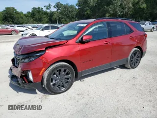 2024 Chevrolet Equinox RS with VIN 3GNAXMEG3RS103259, listed as a Copart auction lot 62327715 with 8,973 mi miles and Non repairable. Bid and sale history available at DreamBid. Image 1.