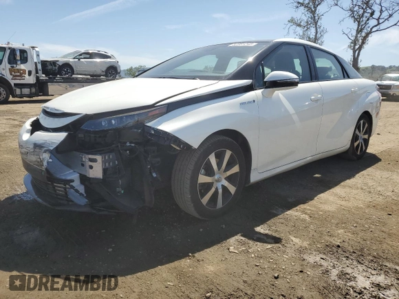 2019 Toyota Mirai with VIN JTDBVRBD3KA007004, listed as a Copart auction lot 52381245 with 53,786 mi miles and Salvage Title. Bid and sale history available at carsss.com. Image 1.