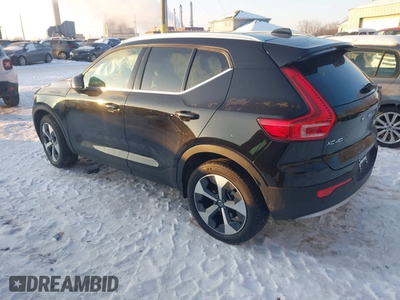 2024 Volvo XC40 Plus Bright Theme with VIN YV4L12UE3R2252433, listed as a IAAI auction lot 41322400 with 23 mi miles. Bid and sale history available at carsss.com. Image 3.