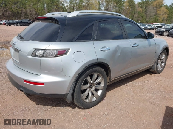 2006 Infiniti FX with VIN JNRAS08U36X100535, listed as a IAAI auction lot 41892435 with 274,843 mi miles. Bid and sale history available at carsss.com. Image 4.