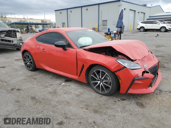 2023 Toyota GR86 with VIN JF1ZNBC14P8756375, listed as a Copart auction lot 82385244 with 56,912 mi miles and Salvage Title. Bid and sale history available at carsss.com. Image 4.