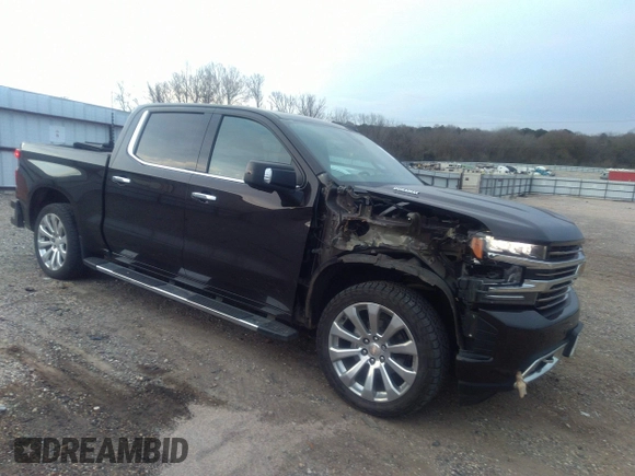 2020 Chevrolet Silverado 1500 High Country with VIN 3GCUYHET8LG273151, listed as a IAAI auction lot 41358870 with 121,265 mi miles. Bid and sale history available at carsss.com. Image 1.