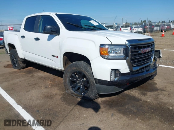2021 GMC Canyon 4WD AT4 with VIN 1GTG6FEN8M1217042, listed as a IAAI auction lot 41871753 with 65,368 mi miles and . Bid and sale history available at carsss.com. Image 1.