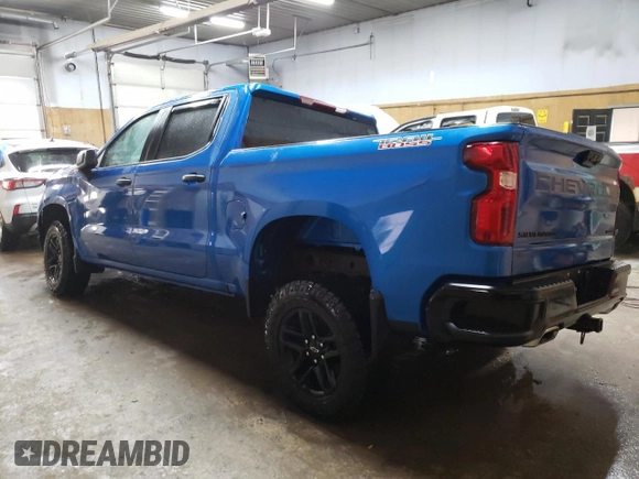 2022 Chevrolet Silverado 1500 Custom Trail Boss with VIN 3GCPDCED1NG581334, listed as a Copart auction lot 43430205 with 36,650 mi miles and Non Repairable. Bid and sale history available at DreamBid. Image 2.