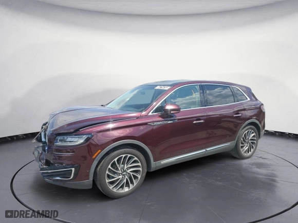 2019 Lincoln Nautilus Reserve with VIN 2LMPJ6L92KBL31298, listed as a Copart auction lot 64714753 with 60,665 mi miles. Bid and sale history available at carsss.com. Image 1.