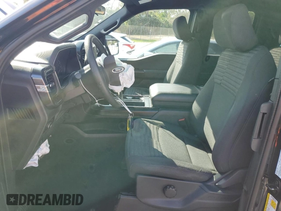2023 Ford F-150 XL with VIN 1FTEX1EP1PFB25819, listed as a Copart auction lot 46221625 with 20,676 mi miles and Salvage title. Bid and sale history available at DreamBid. Image 7.