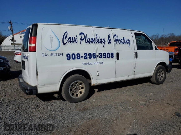 2012 Chevrolet Express Cargo with VIN 1GCSGAFX7C1182728, listed as a Copart auction lot 50874555 with 196,397 mi miles and Clean title. Bid and sale history available at DreamBid. Image 3.