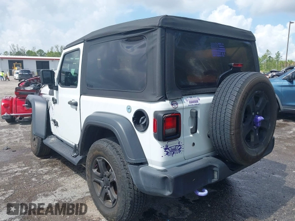 2018 Jeep Wrangler Sport with VIN 1C4GJXAGXJW151460, listed as a IAAI auction lot 42465411 with Not provided miles and . Bid and sale history available at DreamBid. Image 3.
