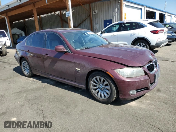 2009 BMW 3 Series 328i xDrive with VIN WBAPK73589A451495, listed as a Copart auction lot 61677195 with 113,144 mi miles and Salvage title. Bid and sale history available at DreamBid. Image 4.