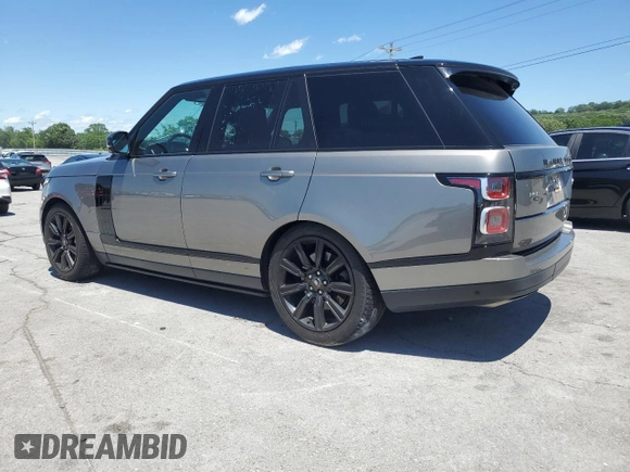 2021 Land Rover Range Rover P525 Westminster with VIN SALGS2SE3MA450912, listed as a Copart auction lot 57642085 with 75,755 mi miles and Salvage title. Bid and sale history available at DreamBid. Image 2.