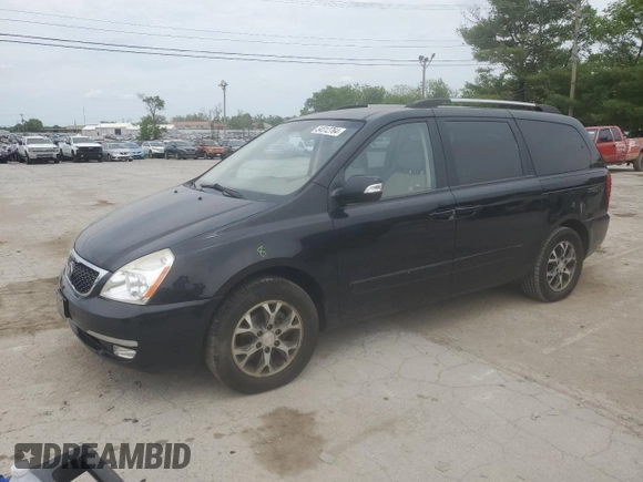 2014 Kia Sedona LX with VIN KNDMG4C71E6542287, listed as a Copart auction lot 54312764 with 170,063 mi miles and Non Repairable. Bid and sale history available at carsss.com. Image 1.