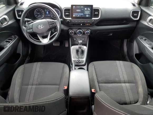 2020 Hyundai Venue SEL with VIN KMHRC8A37LU026660, listed as a Copart auction lot 52907665 with 64,913 mi miles and Salvage title. Bid and sale history available at DreamBid. Image 8.