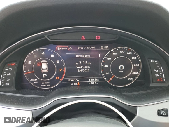 2019 Audi Q7 Premium Plus with VIN WA1LHAF74KD037106, listed as a Copart auction lot 59016685 with 85,467 mi miles and Salvage title. Bid and sale history available at DreamBid. Image 9.
